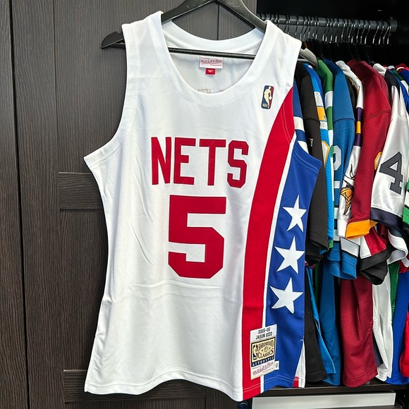 Mitchell & Ness Other - Jason Kidd Mitchell & Ness White New Jersey Nets Authentic NBA Jersey